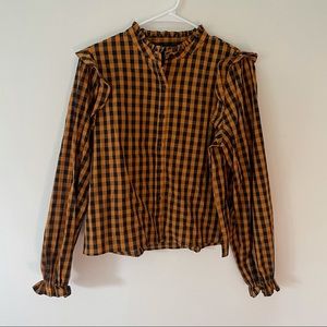 Forever 21 Button Up Plaid Shirt (NWT) [L]